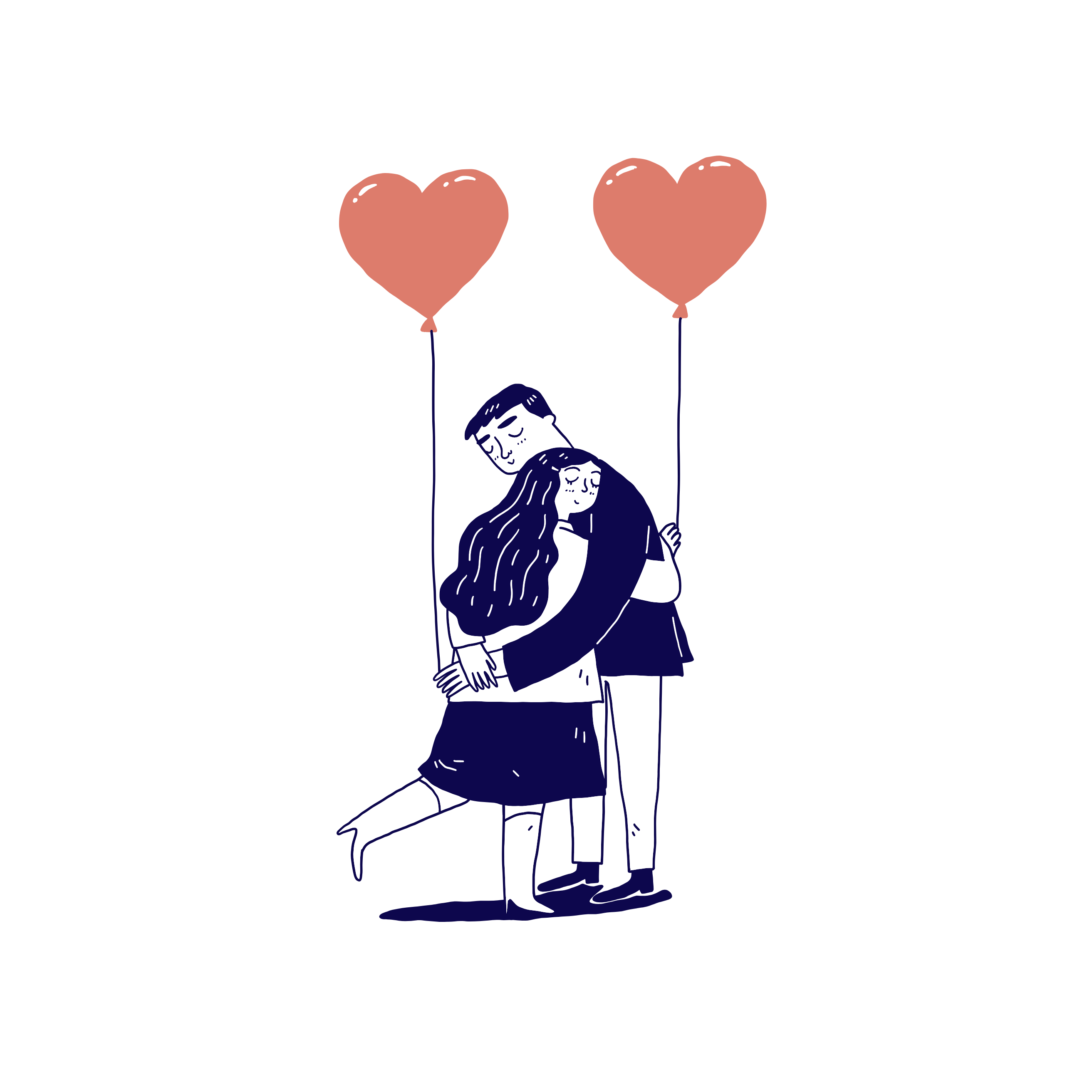 hugging